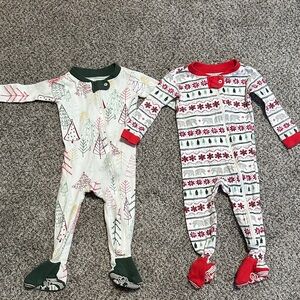 Burt’s Bees Baby organic Christmas pajamas 6-9 months